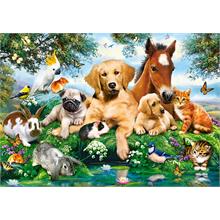 Castorland 500 Parça Yaz Dostları Sevimli Hayvanlar Puzzle