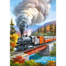 Castorland 500 Parça Buharlı Tren Yolculuğu Puzzle