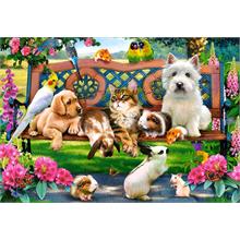 Castorland 1000 Parça Parkta Evcil Hayvanlar Puzzle