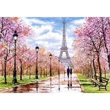 Castorland Eyfel Paris te Romantik Bir Yürüyüş 1000 Parçalı Puzzle