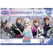 Ravensburger 200 Parçalı WD Frozen Friends Kız Çocuk Panorama Puzzle