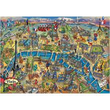 Educa 18452 Paris Haritası Puzzle (500 Parça)