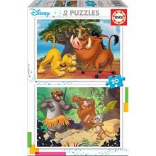 Educa 18103 Disney Animals Puzzle (2x20 Parça)