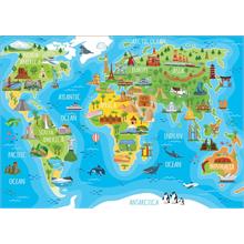 Educa 150 Parça Dünya Anıtlar Haritası Puzzle
