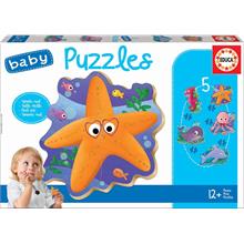Educa Deniz Canlıları Eğitici Bebek Yapboz - 12-36 Ay