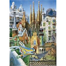 Educa 1000 Parça Gaudi Collage Minyatür Puzzle