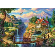 Ks Games 500 Yamaçtaki Renkli Ev Puzzle