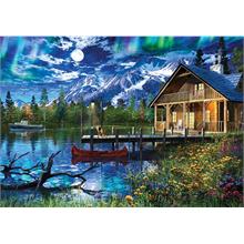 Ks Games 3000 Moonlit Lake House Puzzle