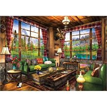 Ks Games 1500 Parça Renkli Dağ Evi Puzzle