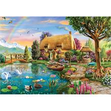 Ks Games 2000 Parça Göl Kenarındaki Çiftlik Evi Puzzle
