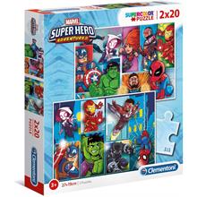 Clementoni 2x20 Parça Super Hero Adventures Puzzle - Erkek Çocuk