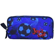 Joy s Cool Futbol Mavi Çift Bölmeli Kalem Çantası - Erkek Çocuk