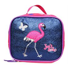Joy s Cool Pembe-Lacivert Flamingo Okul Beslenme Çantası - Kız Çocuk