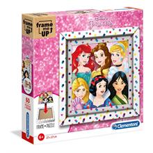 Clementoni 60 Parça Çerçeveli Disney Prensesler Çocuk Puzzle - Kız Çocuk