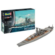 Revell 33 Parça Musashi Japon Savaş Gemisi Plastik Maket 1:1200 Ölçek