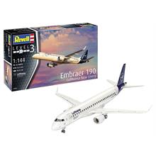 Revell 55 Parça Embraer 190 Lufthansa Yolcu Uçağı Plastik Maket