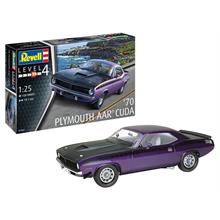 Revell 128 Parça 1970 Plymouth Cuda Araba Maketi (1:25 Ölçekli)