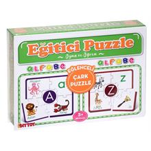 Dıytoy 60 Parça Eğitici Alfabe Eğlenceli Çark Puzzle