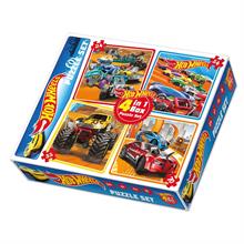 Hot Wheels 24+35+54+70 Parça Puzzle Seti - Erkek Çocuk