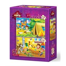 Art Puzzle Tatil Keyfi 2 li 35+60 Parça Yapboz