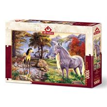 Art Puzzle 5215 - 1000 Parça Saklı Atlar Fantastik Puzzle