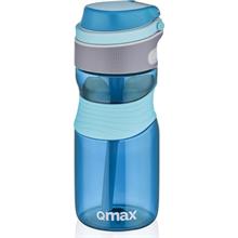 Qmax Deck 450 ml Mavi Kırılmaz Matara - Silikon Pipetli - Çocuk, Genç, Yetişkin
