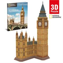 CubicFun 94 Parça İngiltere Big Ben Kulesi 3D Puzzle - National Geographic