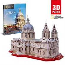 CubicFun 107 Parça İngiltere Aziz Paul Katedrali 3 Boyutlu Puzzle - National Geographic