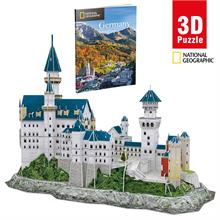 CubifFun 121 Parça Almanya Neuschwanstein Kalesi 3D Puzzle/Maket - National Geographic