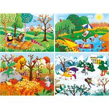 Clementoni 20+60+100+180 Parça Dört Mevsim Çocuk Puzzle