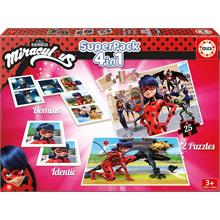 Educa Ladybug Eğitici Oyun ve Puzzle Seti - Puzzle, Domino ve Memory