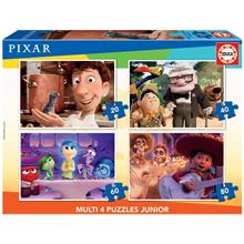 Educa Pixar Multi 4 Puzzle Seti - 20+40+60+80 Parça