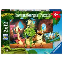 Ravensburger 2x12 Parça Dino Dostlar Puzzle