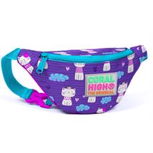Coral High Kids Bel Çantası Kedi Desenli - Mor - Kız Çocuk  22560