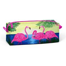 Coral High Tek Gözlü Flamingo Desenli Kalem Çantası - Kız