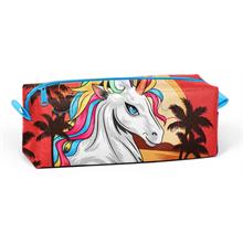Coral High Tek Gözlü Unicorn Desenli Kalem Çantası - Kız