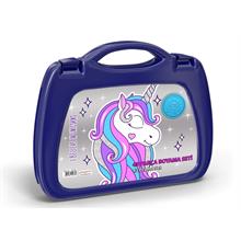 Coral High Kız Çocuk Gri Unicorn Boyama Seti (43 Parça)