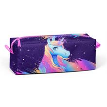 Coral High Tek Gözlü Mor Unicorn Desenli Kalem Çantası - Kız