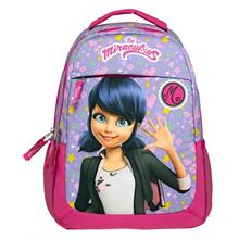 Miraculous LadyBug Baskılı Pembe-Mor Günlük ve Okul Sırt Çantası
