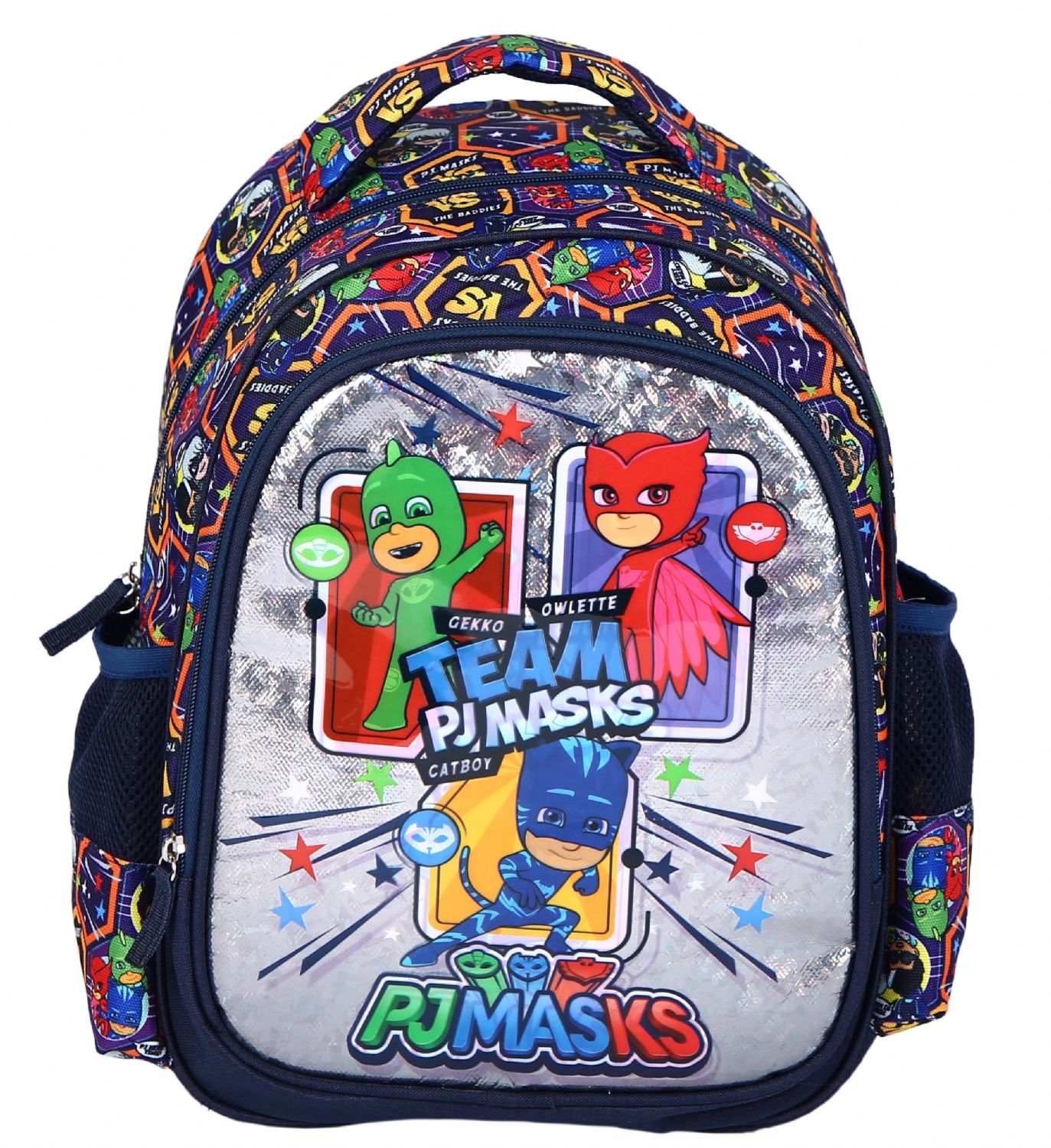 Pj Masks Iki Bolmeli Ilkokul Erkek Cocuk Sirt Cantasi Parlak On Yuzey