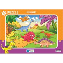 Blue Focus Dinazorlar 30 Parça Frame Puzzle - Erkek Çocuk