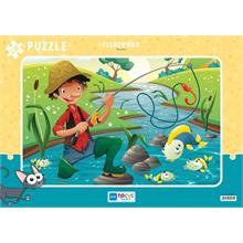 Blue Focus 130 Parça Çerçeveli Balıkçı Puzzle