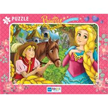 Blue Focus 72 Parça Prenses Rapunzel Büyük Frame Puzzle - Kız Çocuk