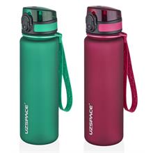 Uzspace Kırılmaz Tritan Matara Seti - 500 ml Yeşil ve Kırmızı