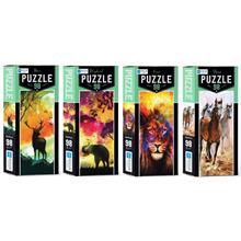 BlueFocus 4x98 Parça Hayvan Temalı Gençlik Puzzle Seti - Mini Puzzle