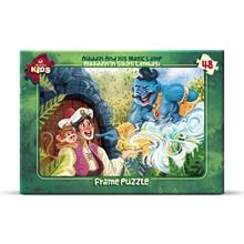 Art Çocuk Puzzle 48 Parça Alaaddin in Sihirli Lambası Çerçeveli Yapboz