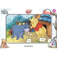 Winnie The Pooh Lisanslı 24 Parça Frame Puzzle (Çerçeveli Yapboz)