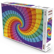 Nova Puzzle 1000 Parça Gökkuşağı Sarmalı Rengarenk Puzzle