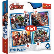 Trefl Avengers 4 lü 35+48+54+70 Parça Puzzle