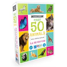 Blue Focus İlk 50 Hayvan (First 50 Animals) - İngilizce Türkçe